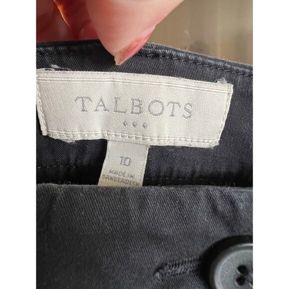 Talbots Bermuda Shorts Women’s Size 10 Charcoal Gray Cotton Spandex Classic Fit - Picture 7 of 10